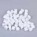 LC Duplex Fiber Optic Dust Caps – Anti-Oxidation Port Covers Fiber Optic Dust Cap Babs White 50pcs