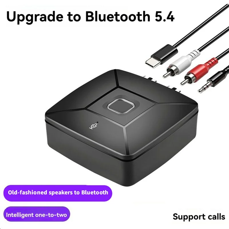 Bluetooth 5.4 Receiver AUX 3.5mm & Type-C Audio Adapter Bluetooth Audio Receiver Babs