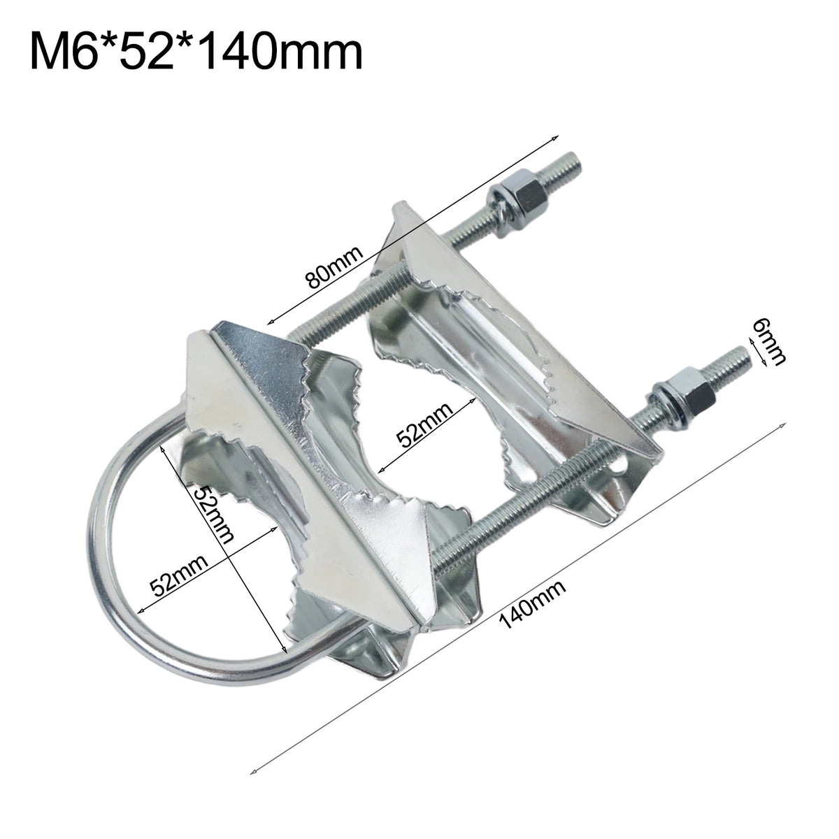 Heavy Duty Antenna Mast Clamp U-Bolt Mounting Bracket Antenna Mast Clamp Babs E