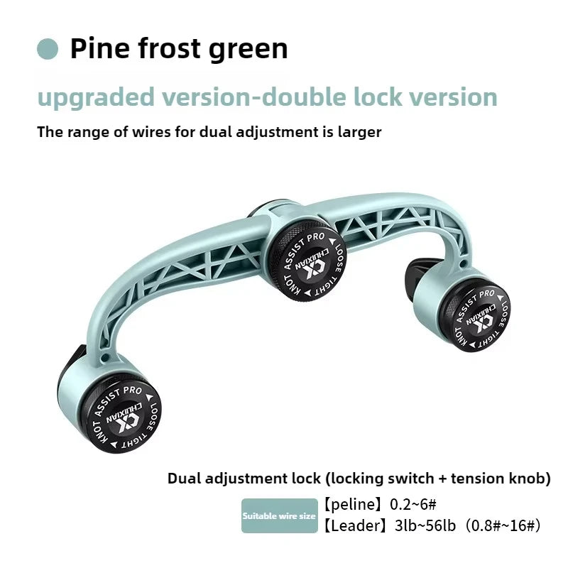 GT Knot Tying Tool for Carbon & PE Fishing Line | Knotter Fishing Knot Tool Babs blue