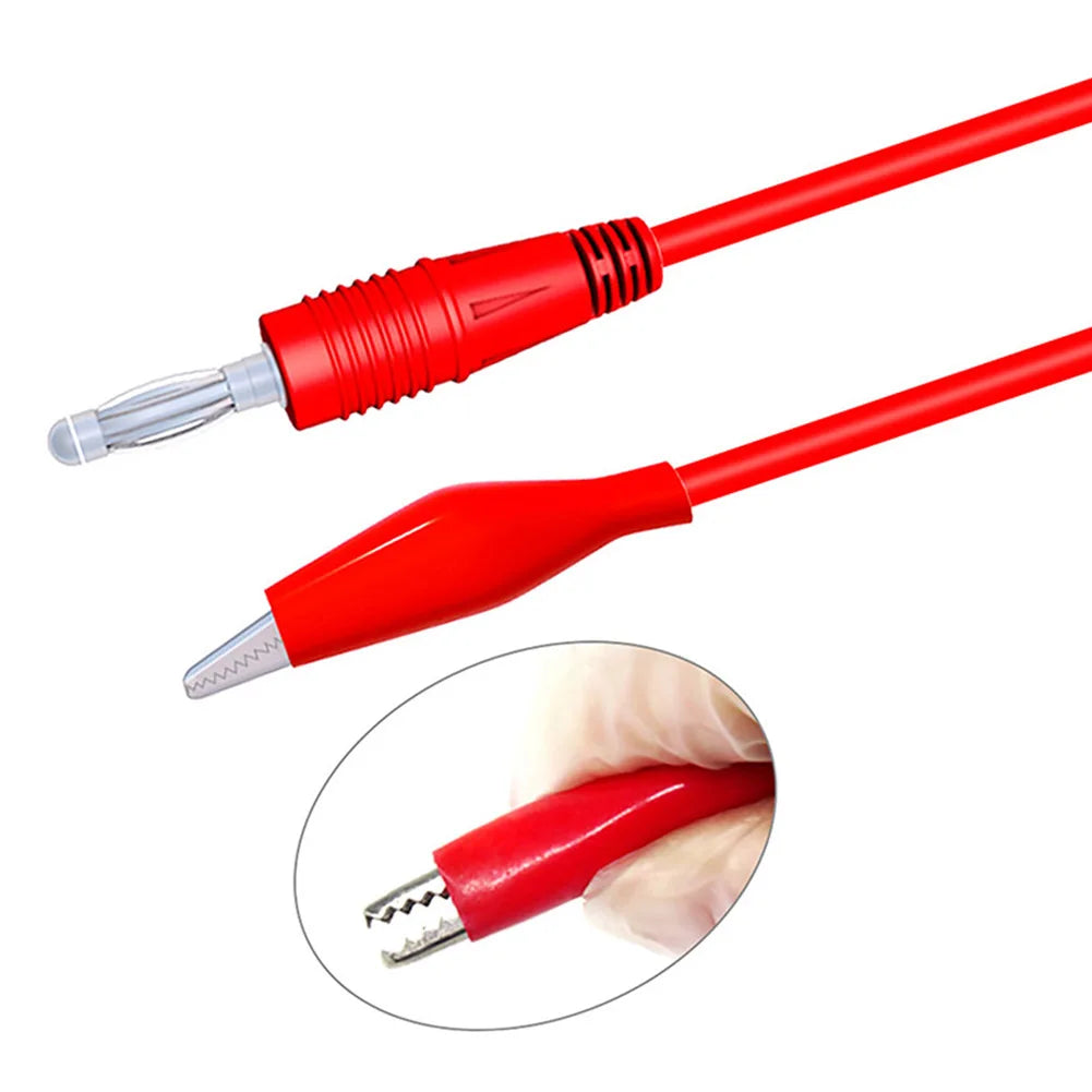 1M Alligator Clip to Banana Plug Test Cable for Multimeter Multimeter Test Cable Babs