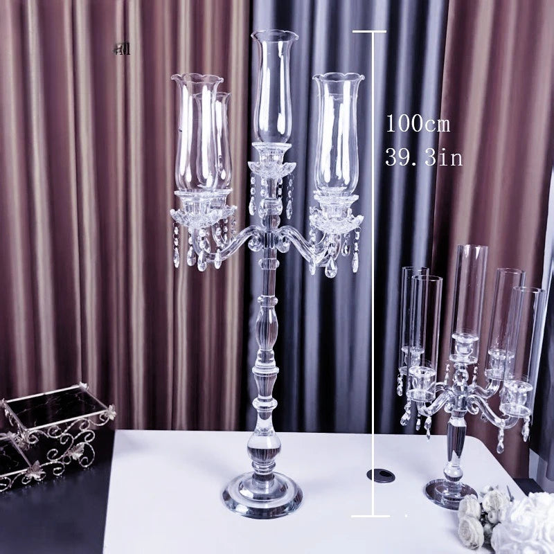 Crystal Candlestick Holder – Elegant Luxury Wedding Decor Crystal Candle Holder Babs 595-100CM