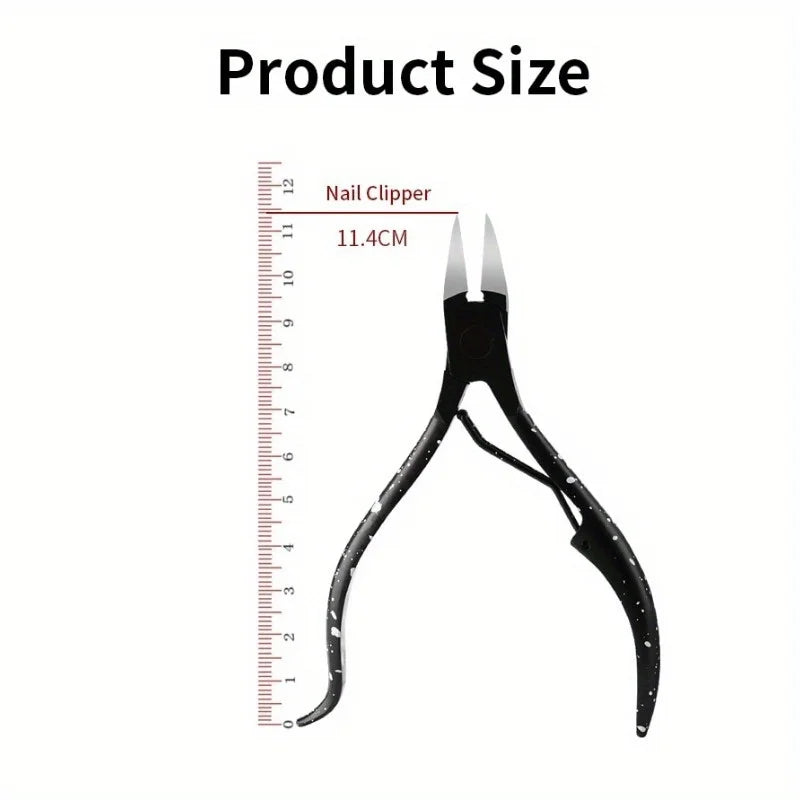 Black Cuticle Nipper & Nail Clipper – Stainless Steel Manicure Tool Cuticle Nipper Tool Babs