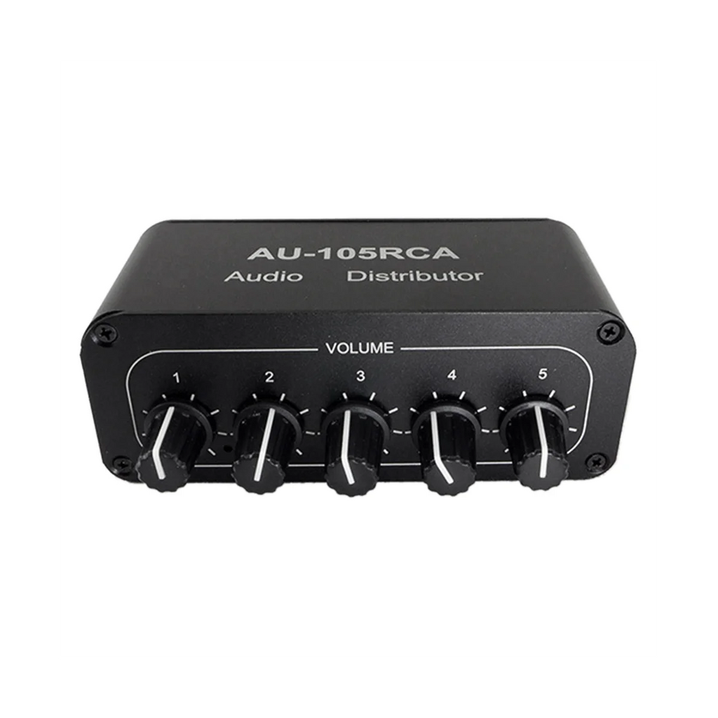 5-Channel RCA Audio Distributor – 1 In 5 Out Stereo Splitter RCA Audio Distributor Babs Default Title