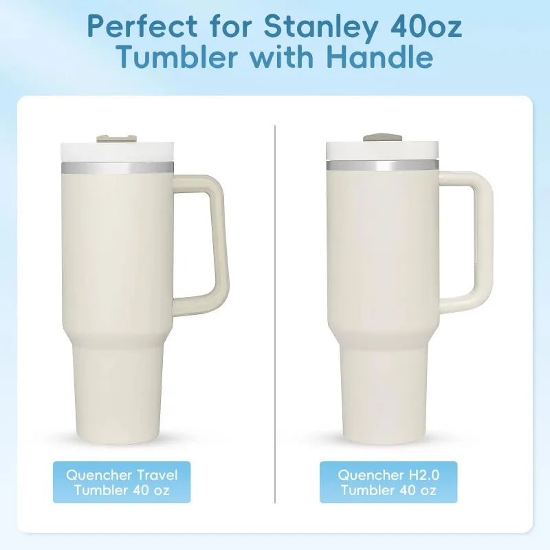 40 Oz Tumbler Silicone Snack Ring with Handle & Dipping Tray Tumbler Snack Ring Babs
