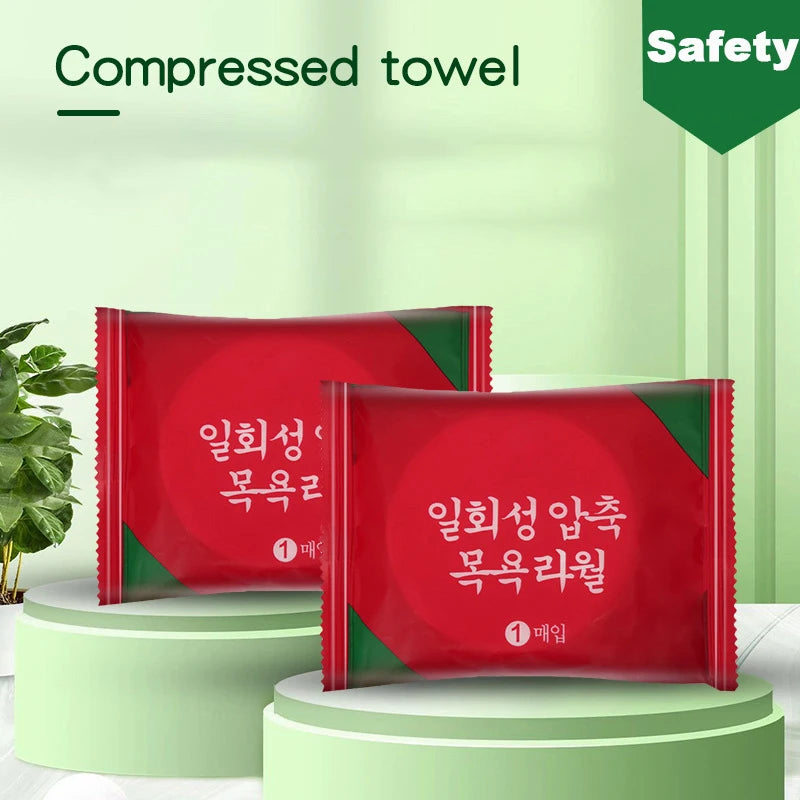 Disposable Bath Towels 100% Cotton Quick-Dry | 1 or 10 Pack Disposable Bath Towel Babs