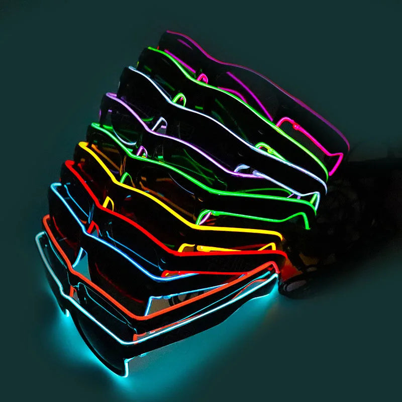 LED Light Up Glasses – Glowing Rave & Party Sunglasses LED Party Glasses Babs