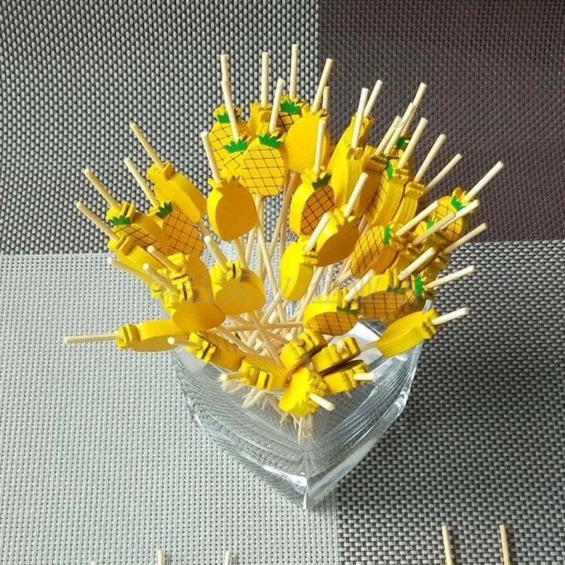 100 Pcs Decorative Bamboo Picks – Cocktail, Fruit & Party Decorative Bamboo Picks Babs