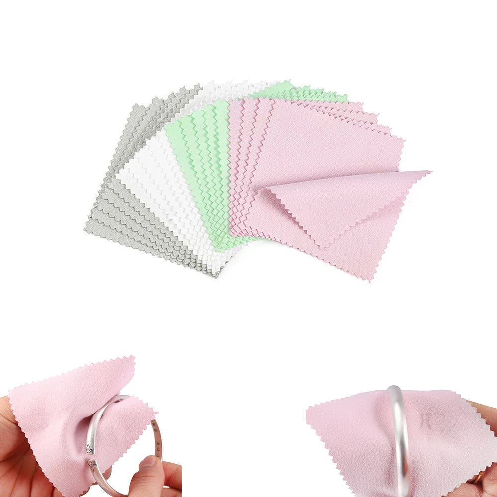 50pcs Jewelry Polishing Cloths for Silver, Gold & Platinum Jewelry Polishing Cloth Babs