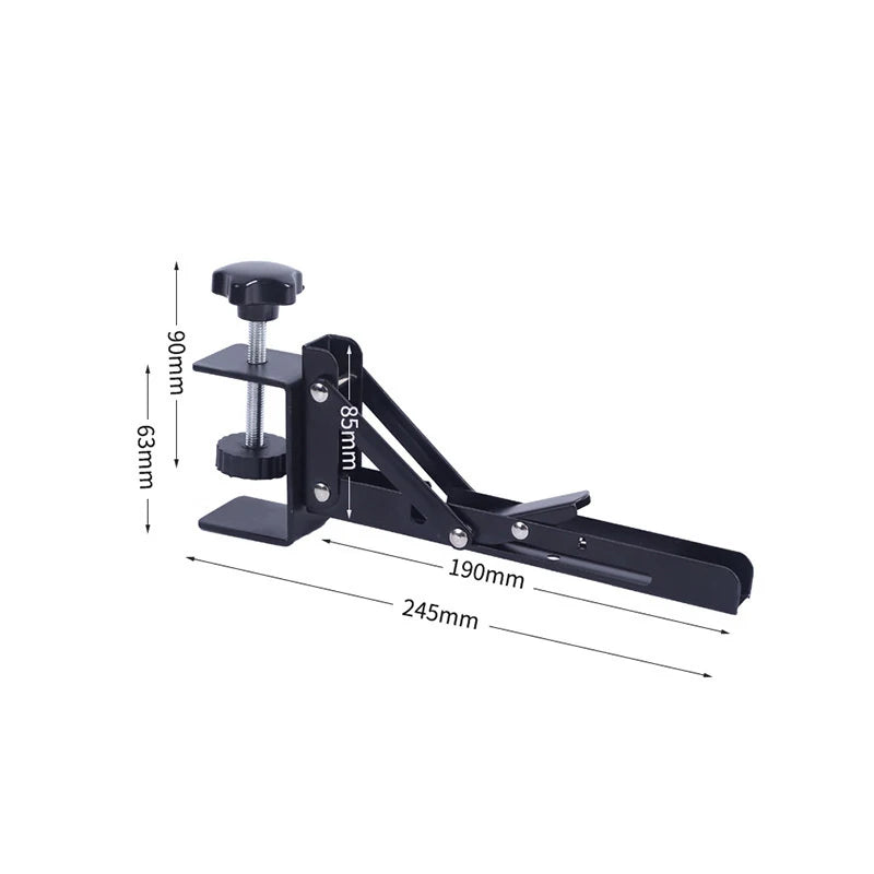 No-Drill Foldable Desktop Extension Bracket – Keyboard Shelf Pair Desk Extension Bracket Babs