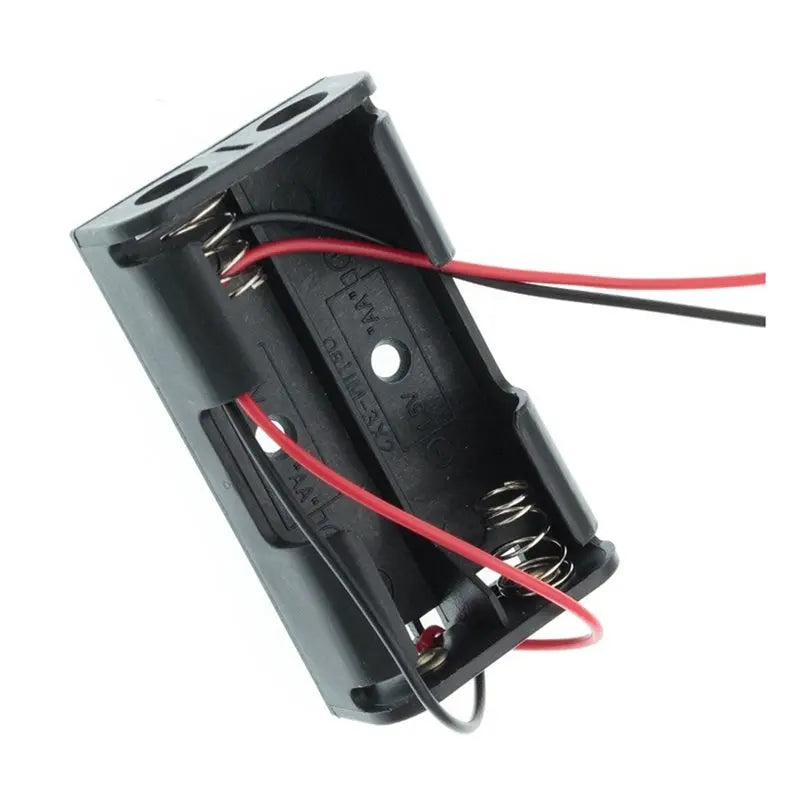 100-Pack 2AA Battery Holder with Wire Leads – DIY Electronics Battery Holder Pack Babs