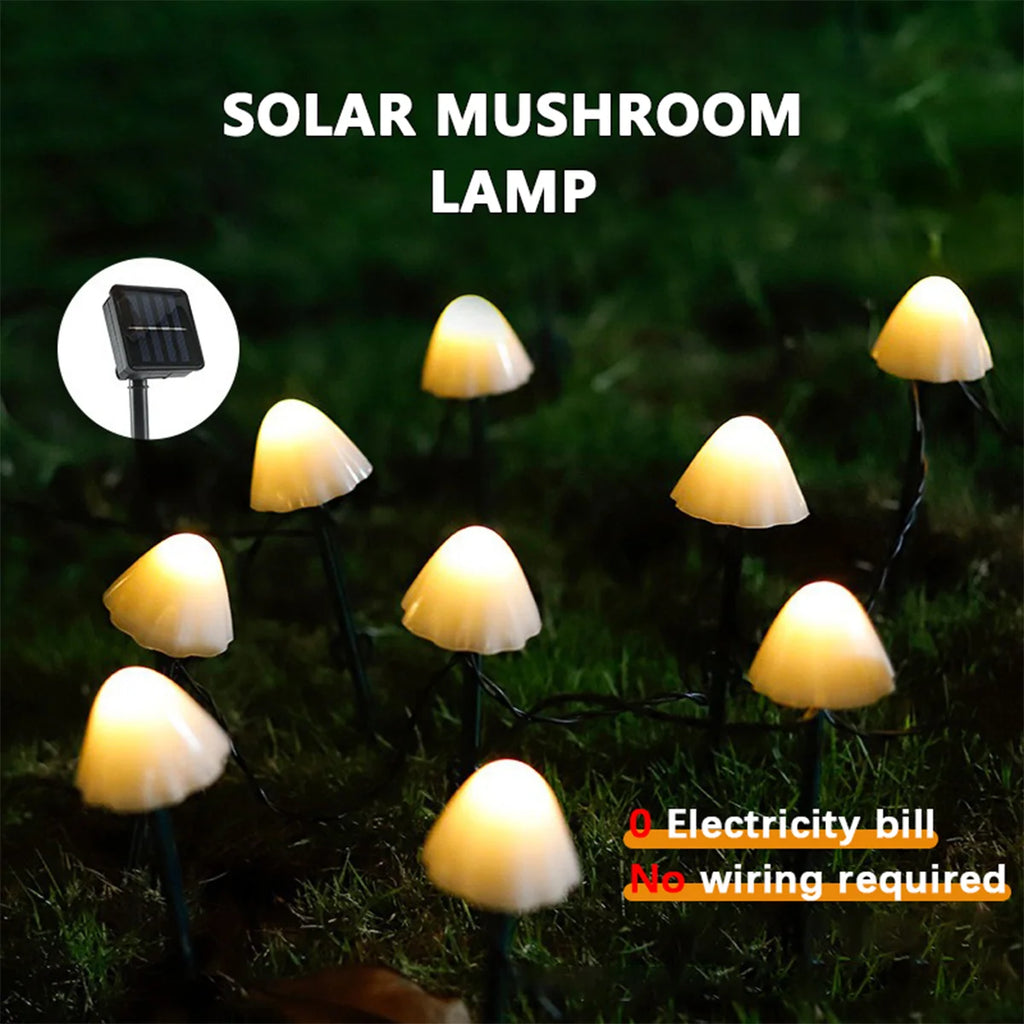 Mushroom Solar Pathway Lights – Waterproof LED Garden Stake Lamps Solar Garden Lights Babs