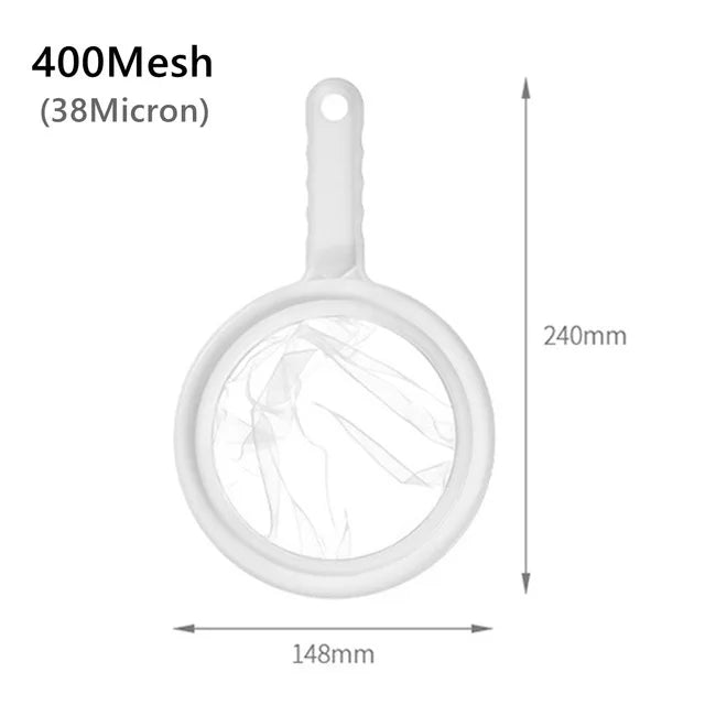 Super Fine Mesh Strainer – Soy Milk, Juice & Pulp Separator Kitchen Mesh Strainer Babs WHITE-5-5pcs