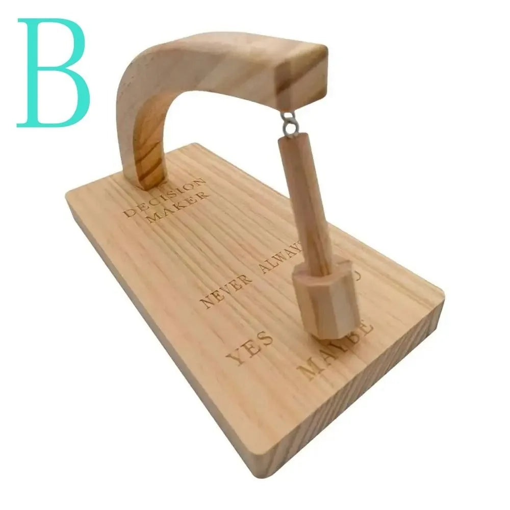Wooden Magnetic Decision Maker Pendulum – Tabletop Gift Tabletop Decision Game Babs B