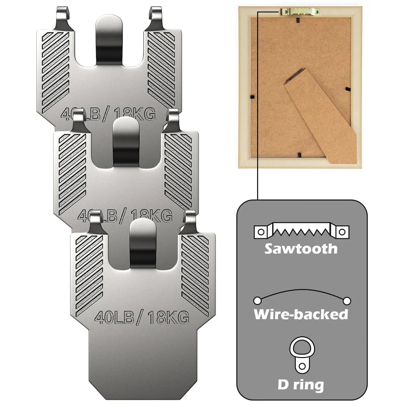 Claw Drywall Picture Hangers – 40 Lb Heavy Duty Wall Hooks Wall Picture Hanger Babs