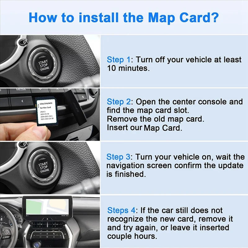 KMV66 EZ1B 2025 GPS Navigation SD Card for Mazda CX-5 CX-90 GPS Navigation SD Card Babs