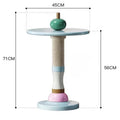 Modern Round Side Table | Minimalist Metal Coffee Table Round Side Table Babs 45X45X71CM