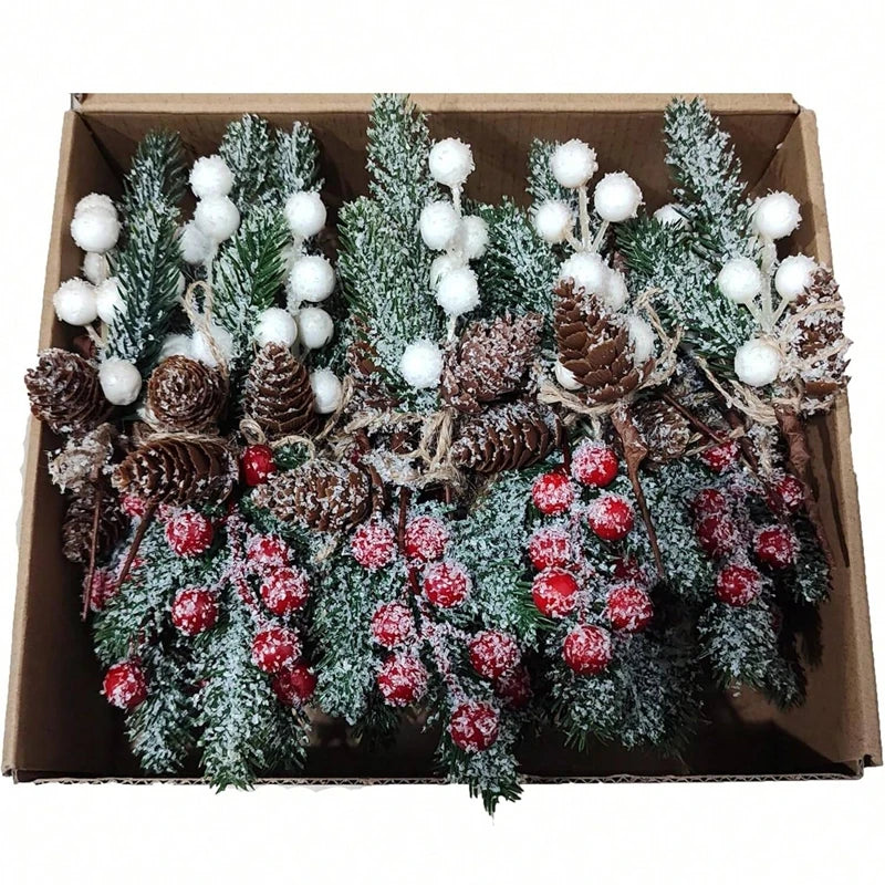 Artificial Red Berry Branch Picks – Christmas & Home Décor Artificial Berry Branches Babs