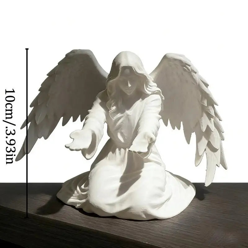 3D Printed Angel Pen Stand & Desktop Organizer | Gift Idea Desktop Pen Organizer Babs White