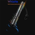 Electronic Whistle with USB Rechargeable Flashlight | Sports Electronic Sports Whistle Babs Black