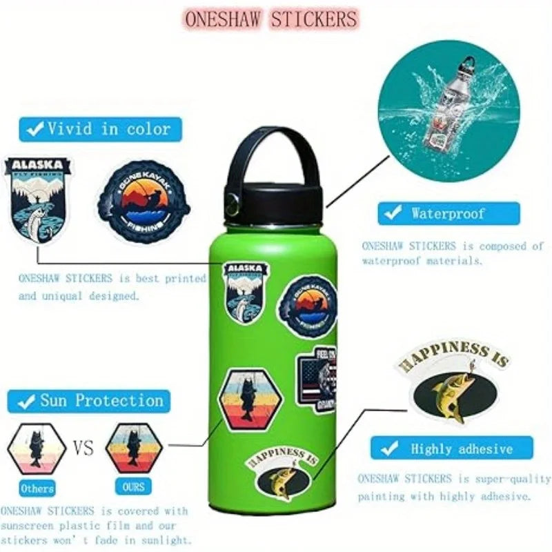 50 Waterproof PVC Vinyl Stickers – Laptops, Suitcases & More Vinyl Sticker Pack Babs