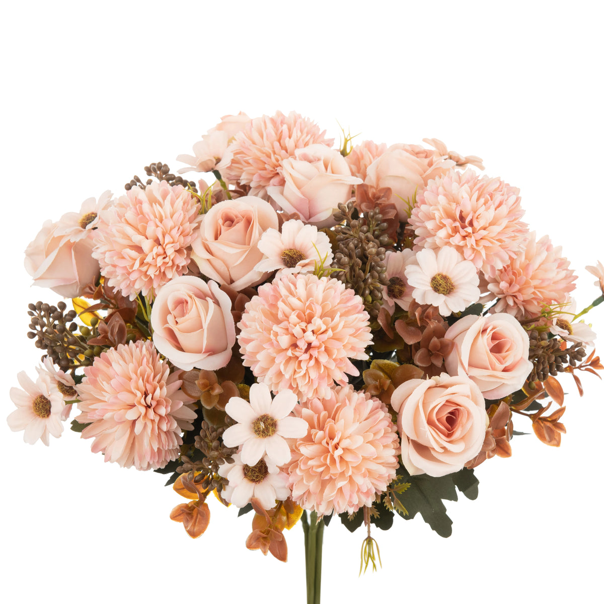 Silk Rose Artificial Flower Bouquet for Wedding & Home Décor Artificial Flower Bouquet Babs color 5 1 pc