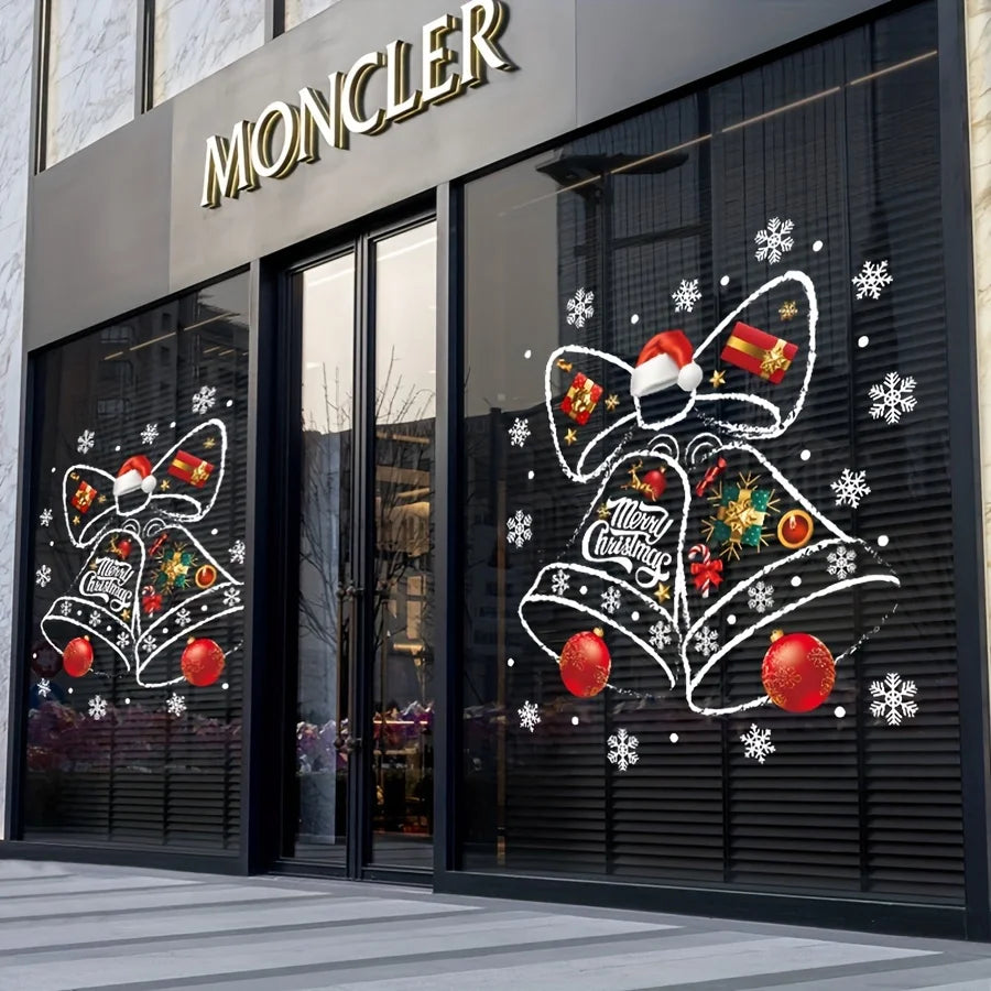 Christmas Window Stickers – Festive Clock Decals for Shops & Home Window Sticker Decal Babs
