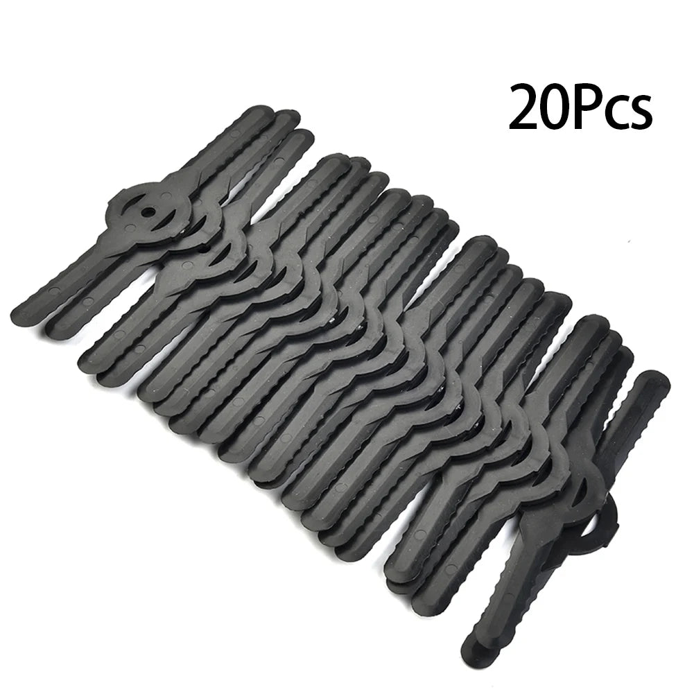 20Pcs Plastic Replacement Blades for Cordless Grass Trimmer Trimmer Replacement Blades Babs