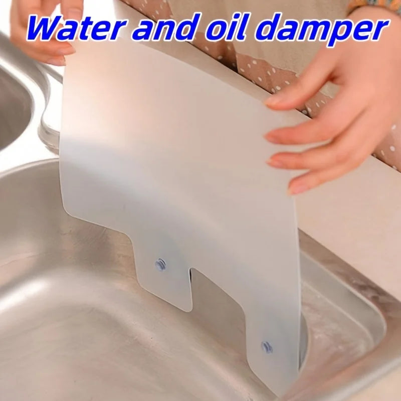 Large Kitchen Sink Splash Guard Protector with Suction Cups Sink Splash Guard Babs Default Title