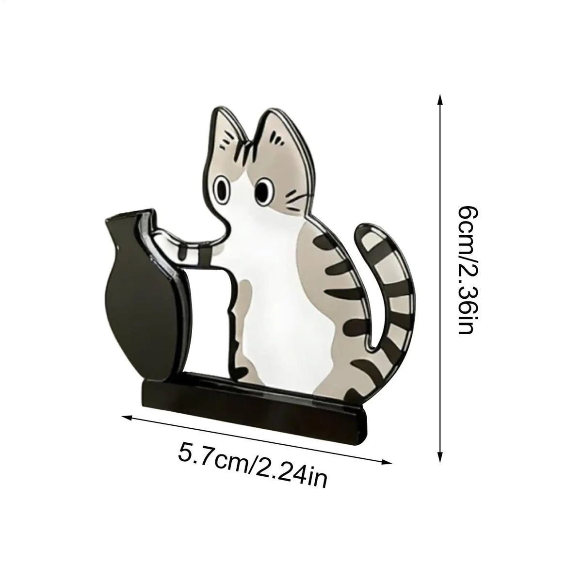 Acrylic Cat Whisker Keepsake Magnet – Cat Hair Storage Box Fridge Magnet Keepsake Babs