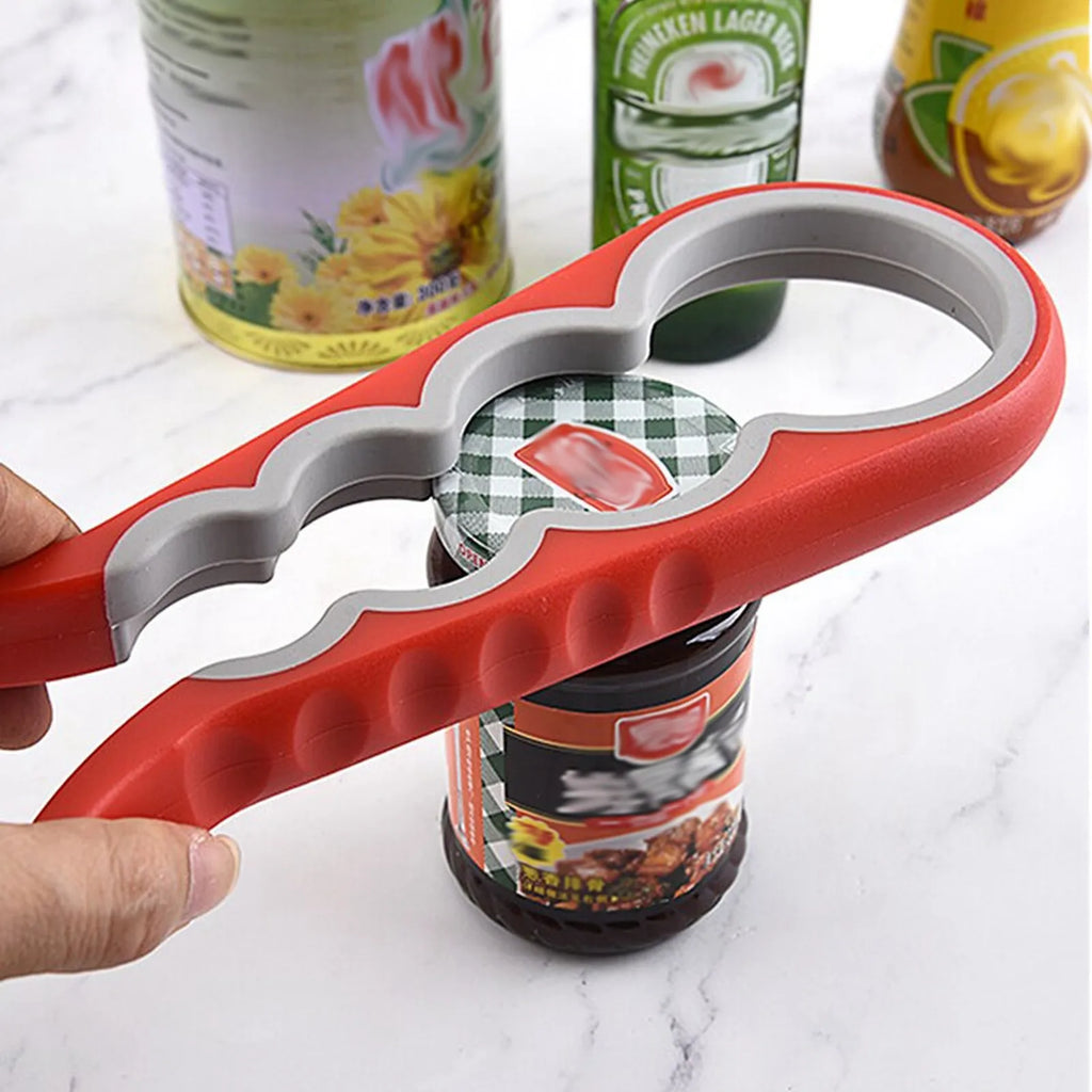 4-in-1 Jar & Bottle Opener – Non-Slip Multi-Size Cap Twister Jar & Bottle Opener Babs
