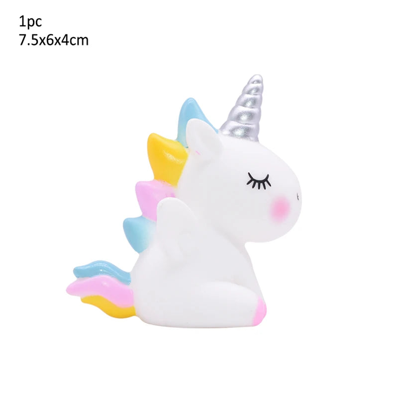 Rainbow Unicorn Cake Topper – Birthday & Baby Shower Decor Cake Topper Babs 1Pc K