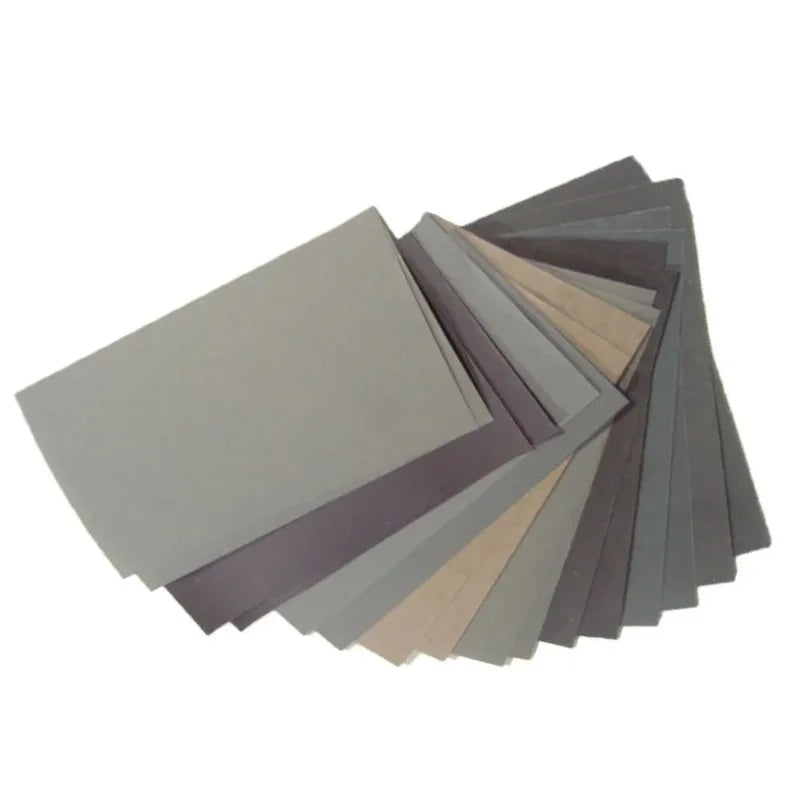 15-Piece Wet & Dry Sandpaper Set – 400 to 3000 Grit Abrasive Sandpaper Set Babs