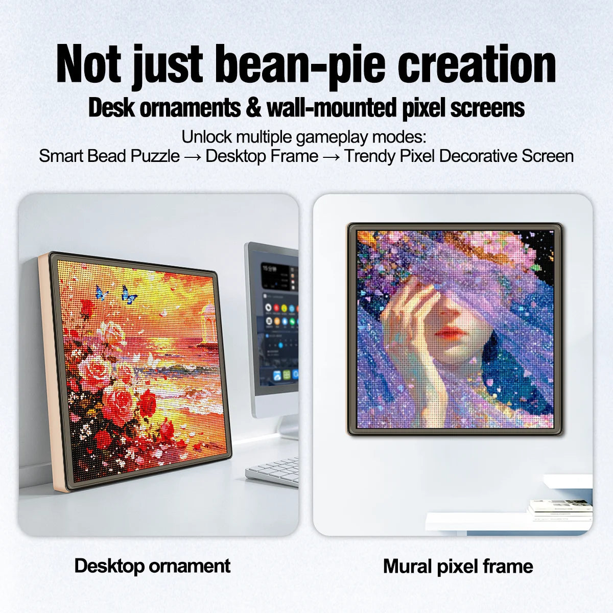 LED Smart Fuse Bead Pegboard – App-Guided DIY Pixel Art Set DIY Pixel Art Kit Babs