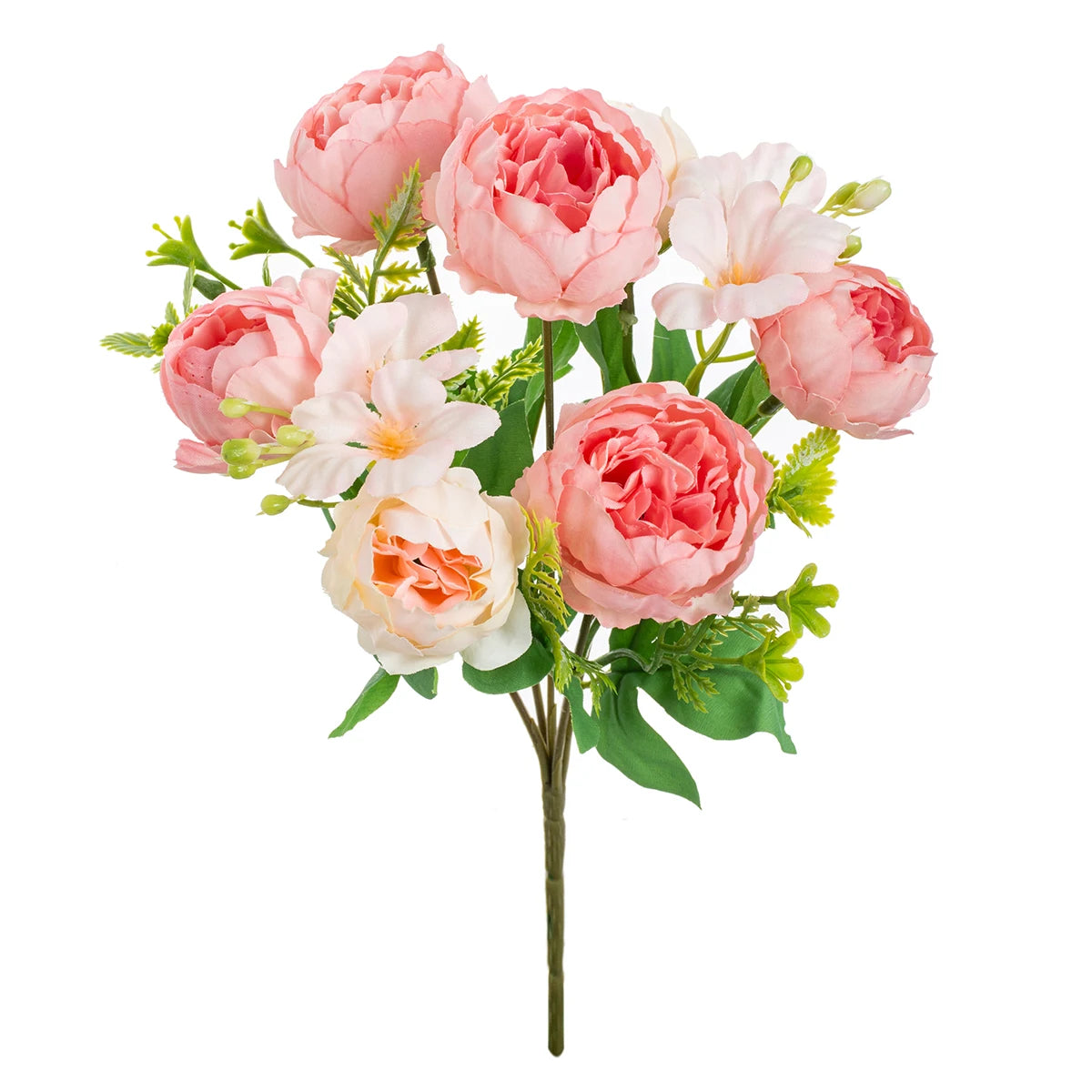 Silk Peony Rose Artificial Bouquet – Wedding & Home Decor Artificial Flower Bouquet Babs color 2 3 pcs