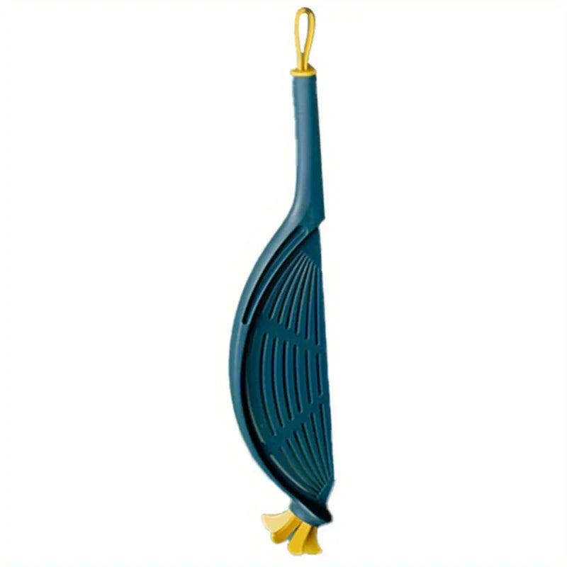 Handheld Pot Strainer with Handle – Rice, Pasta & More Kitchen Strainer Babs Deep Blue
