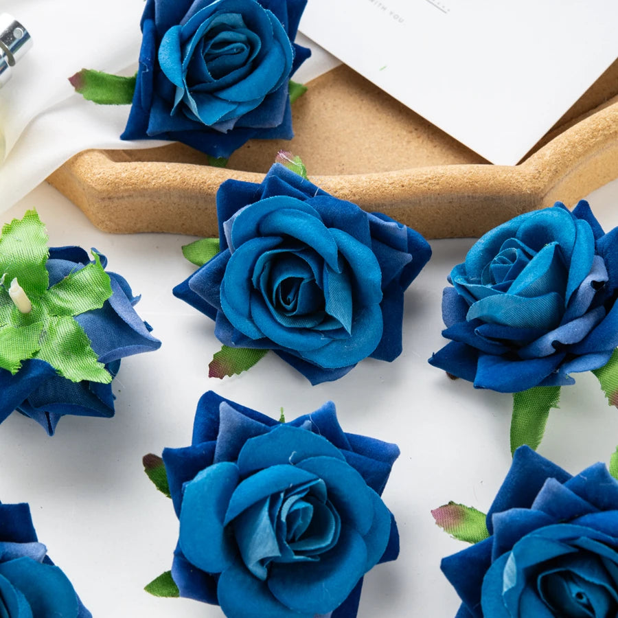 10Pcs Silk Rolled Roses – Artificial Flowers for Wedding & Decor Artificial Flowers Babs