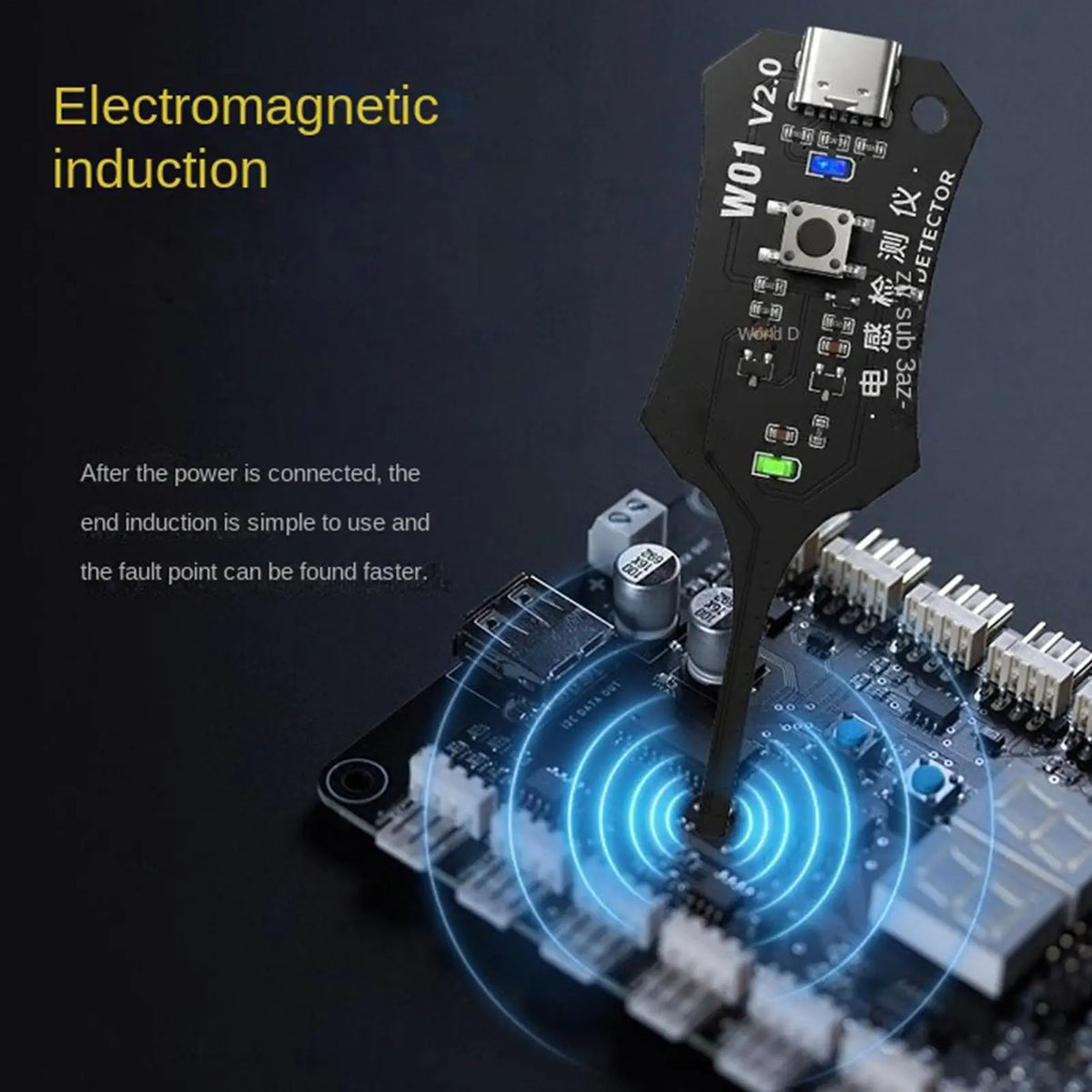 W01 Type-C Inductance Tester – Motherboard Coil Tester Tool Inductance Coil Tester Babs