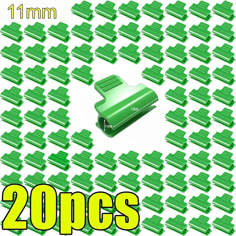 Greenhouse Film Snap Clamps for Arch Hoop Grow Tunnels Greenhouse Snap Clamps Babs 20pcs-11mm