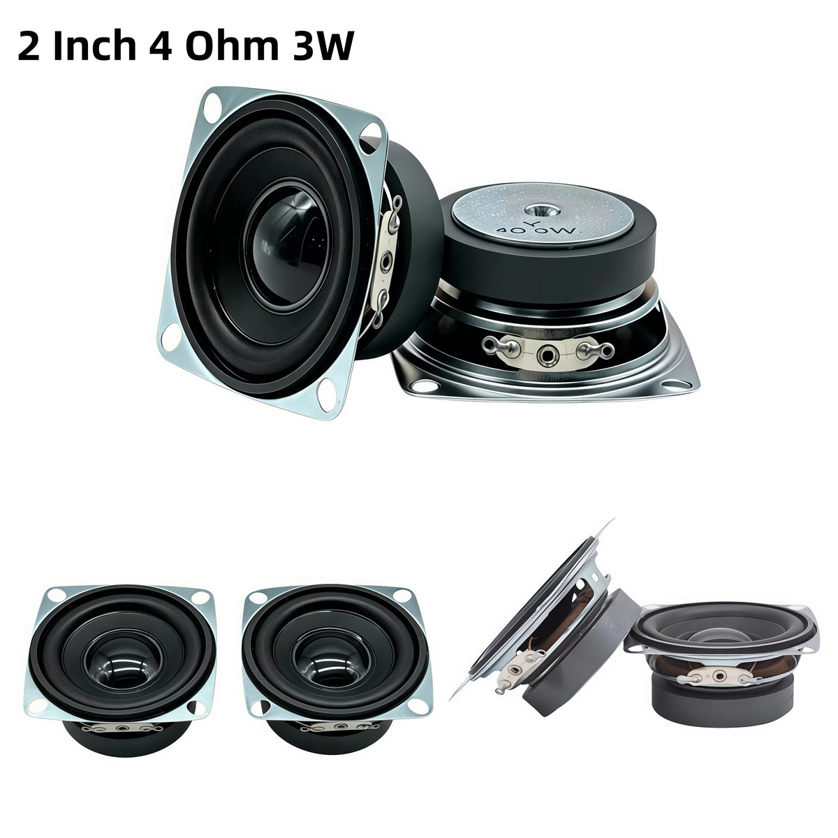 52mm 3W 4 Ohm Full Range Speaker Units | DIY HiFi Stereo Speaker Driver Unit Babs