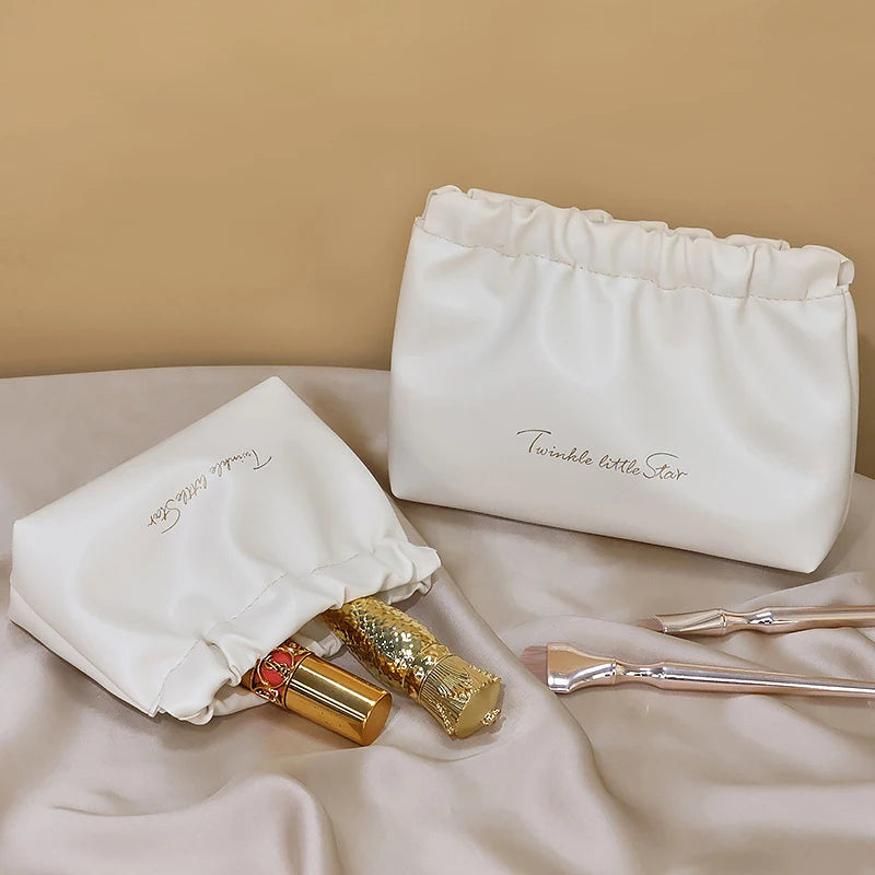 PU Vegan Leather Travel Makeup Bag & Cosmetic Pouch Cosmetic Makeup Bag Babs