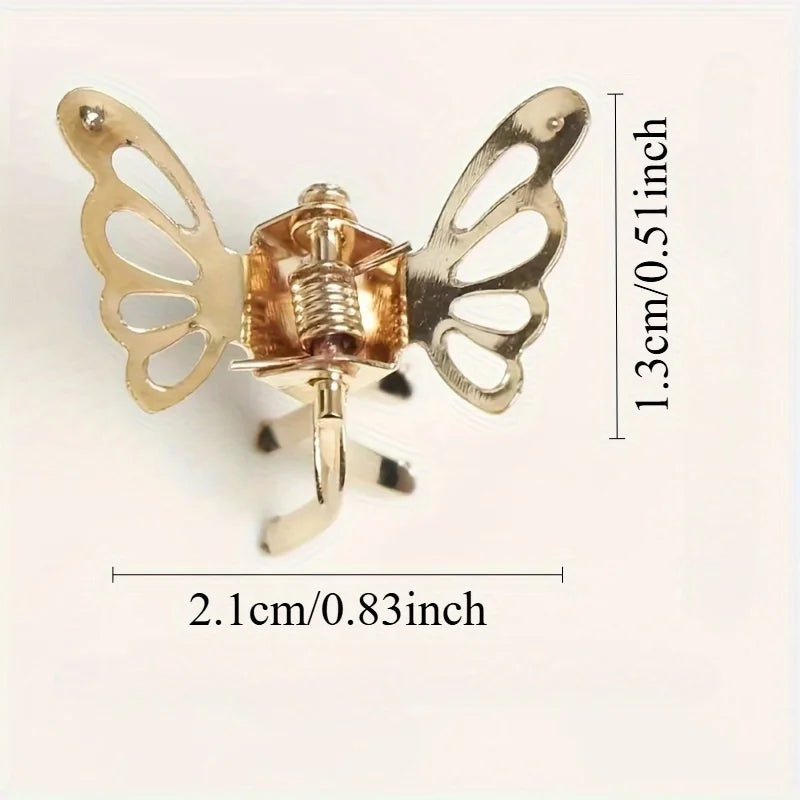 10pcs Butterfly Hair Clips for Braids – Vintage Alloy Bow Tie Set Hair Clips Set Babs