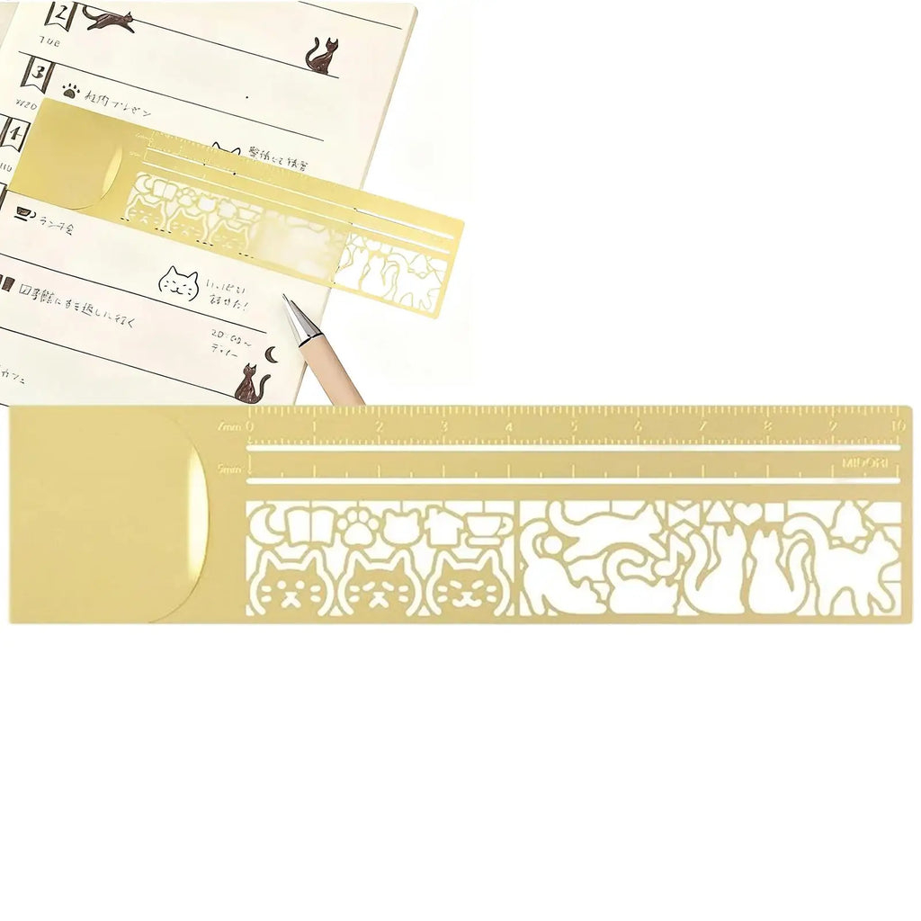 Cute Cat Double-Sided Bookmark Ruler – Planner Stationery Bookmark Ruler Babs
