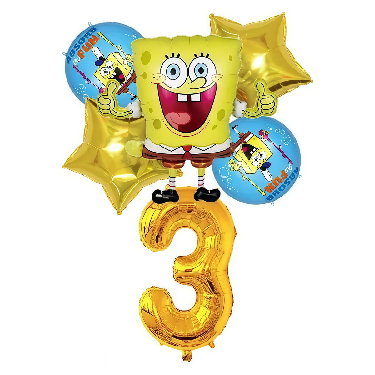 Cartoon Kids Birthday Party Decoration Set – Balloons, Backdrop & More Kids Party Decoration Set Babs 6pcs balloons-3