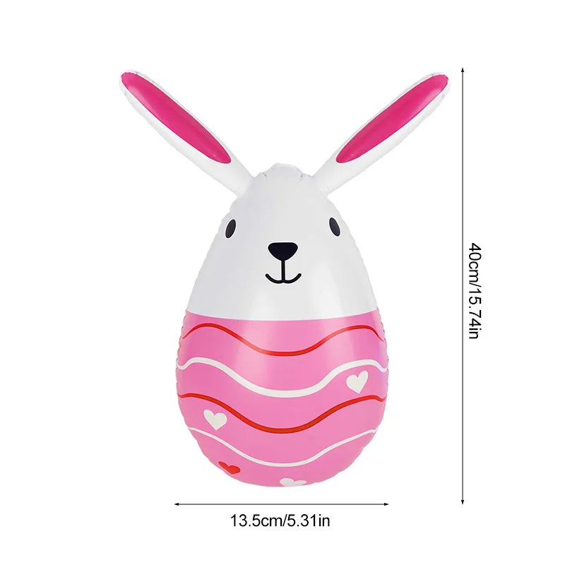 Easter Inflatable Rabbit & Egg Balloons – 3 or 6 Pc Party Set Easter Inflatable Balloons Babs
