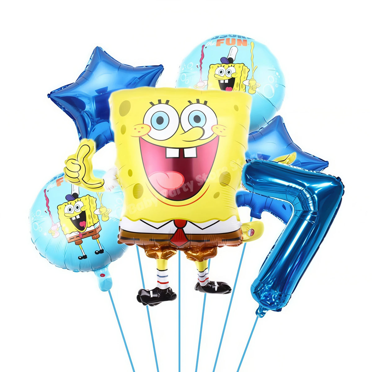 SpongeBob & Patrick Star Foil Balloons – Birthday Party Decor Party Balloons Babs Blue 7