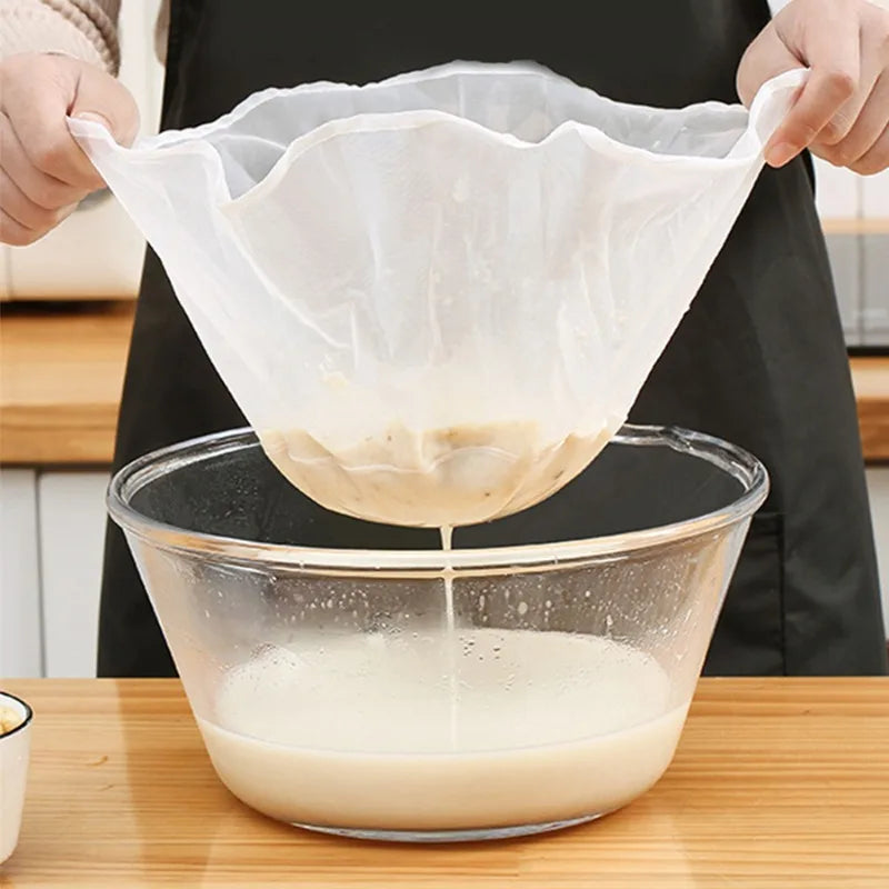 Nylon Filter Bag – Soy Milk, Nut Milk & Cold Brew Strainer Nylon Strainer Bag Babs