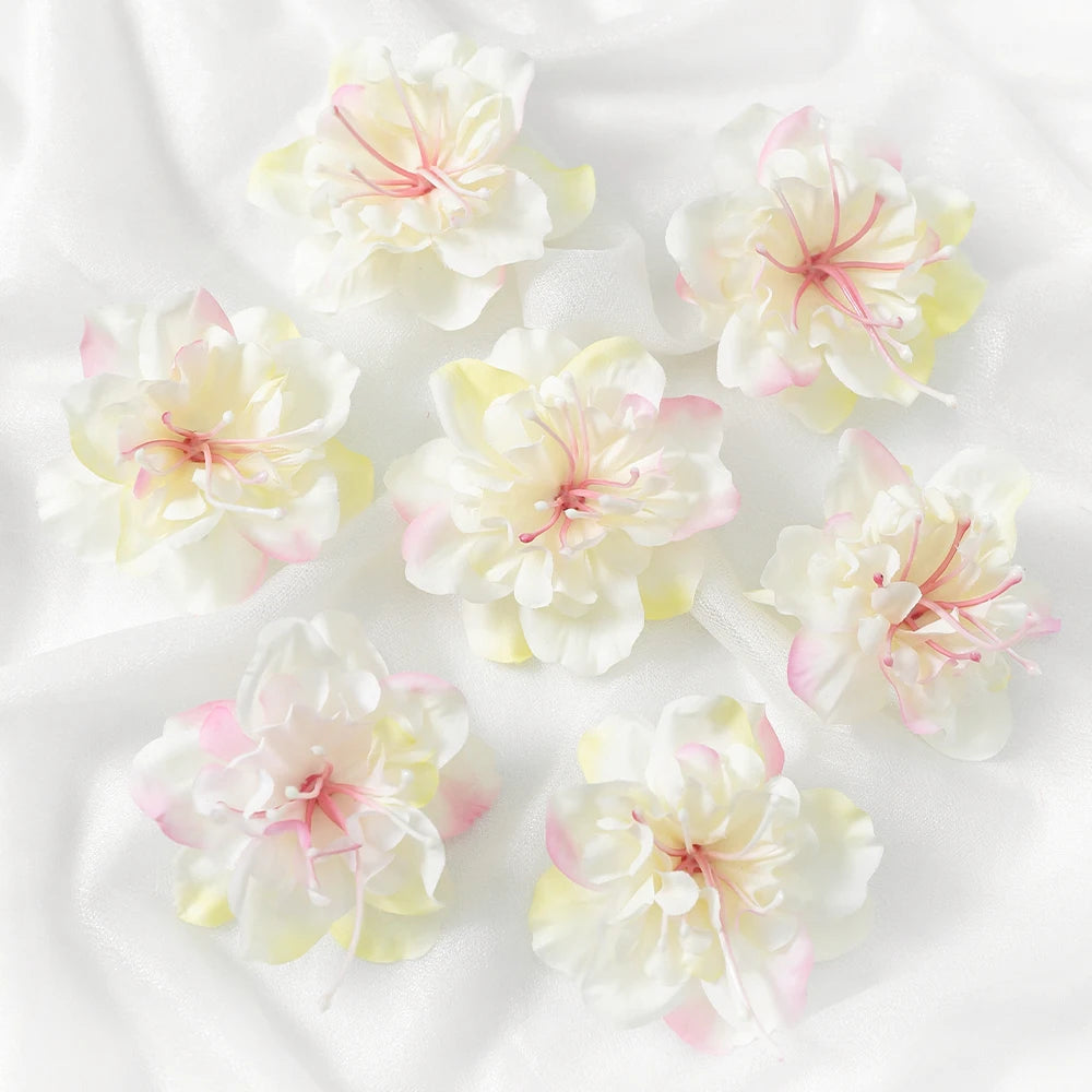 Silk Rose Artificial Flower Heads for Wedding & Home Decor Artificial Silk Flowers Babs 2 10Pcs