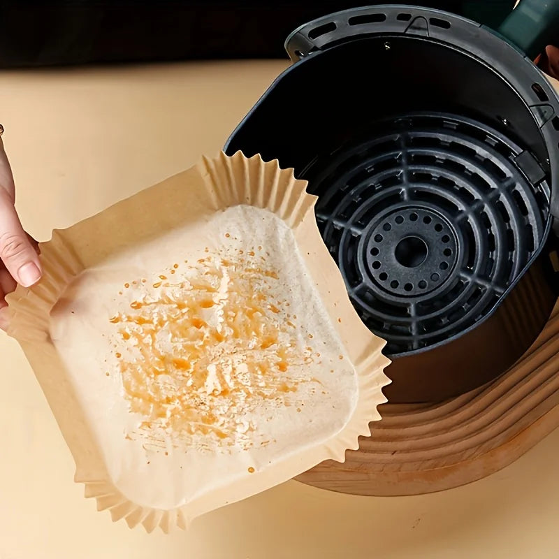 100-Pack Non-Stick Air Fryer Parchment Paper Liners Air Fryer Liners Babs