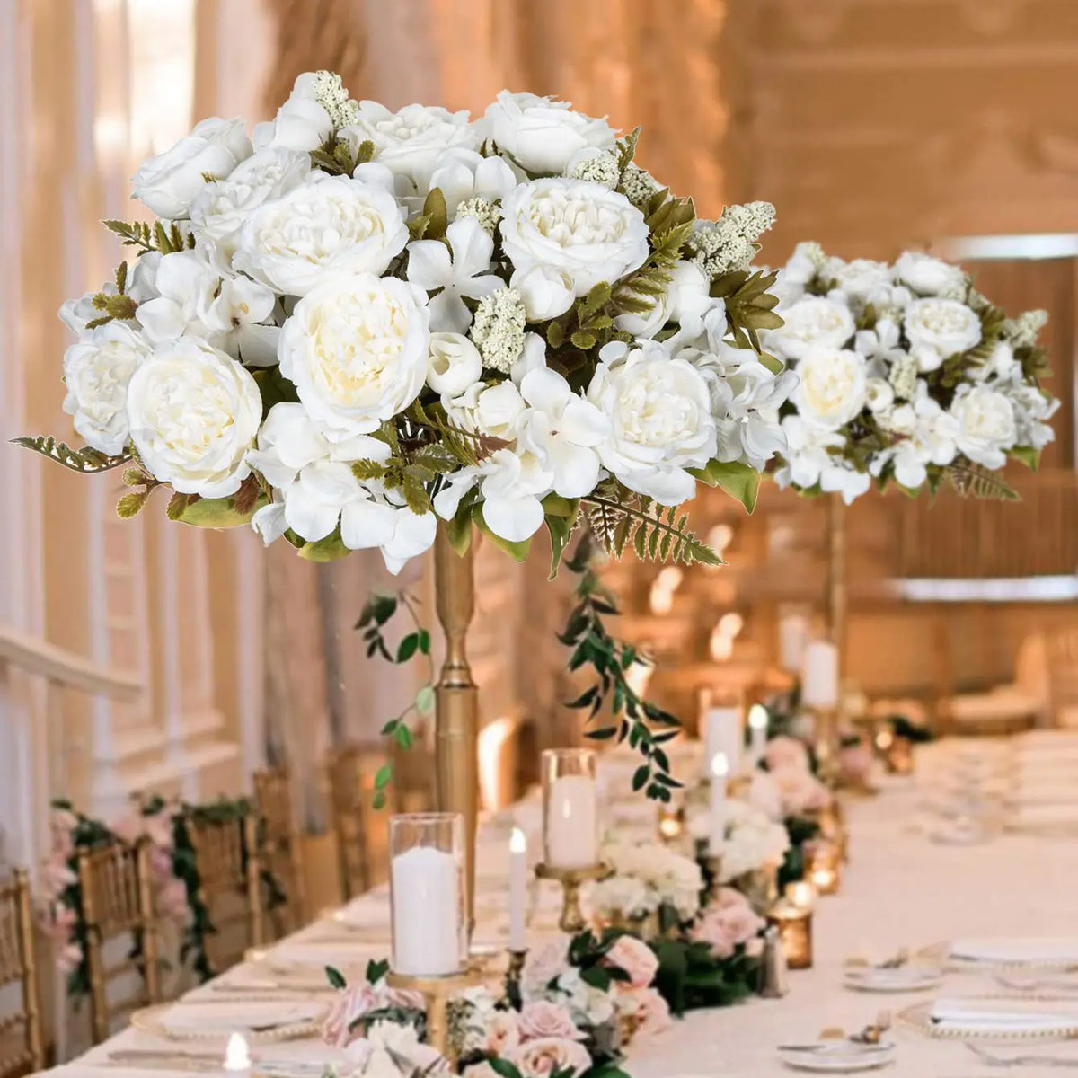 Silk Peony Hydrangea Artificial Flowers – Wedding & Home Décor Artificial Silk Flowers Babs